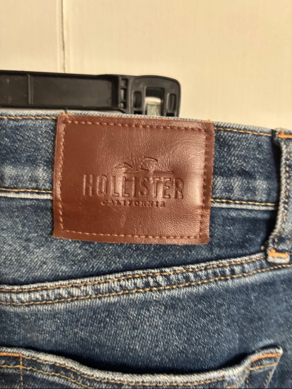 Men’s Hollister Dark Blue Distressed Ripped Jeans